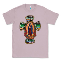 Lilac Our Lady Of Guadalupe Cross Classic Tee - RanaPortraitStore