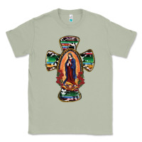 Matcha Our Lady Of Guadalupe Cross Classic Tee - RanaPortraitStore