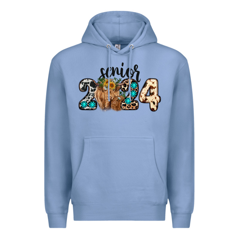 Western Senior 2024 Cow Premium Hoodie by RanaPortraitStore | Teevron