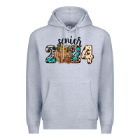 Heather Grey Western Senior 2024 cow Premium Hoodie - RanaPortraitStore