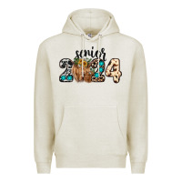 Oatmeal Heather Western Senior 2024 cow Premium Hoodie - RanaPortraitStore