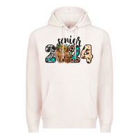 Pale Pink Western Senior 2024 cow Premium Hoodie - RanaPortraitStore