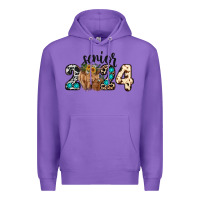 Purple Western Senior 2024 cow Premium Hoodie - RanaPortraitStore