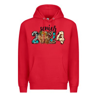 Red Western Senior 2024 cow Premium Hoodie - RanaPortraitStore