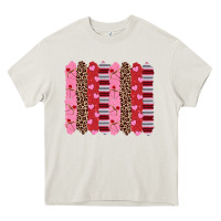 Cream valentine's day brushstrokes Heavy Core Tee - RanaPortraitStore