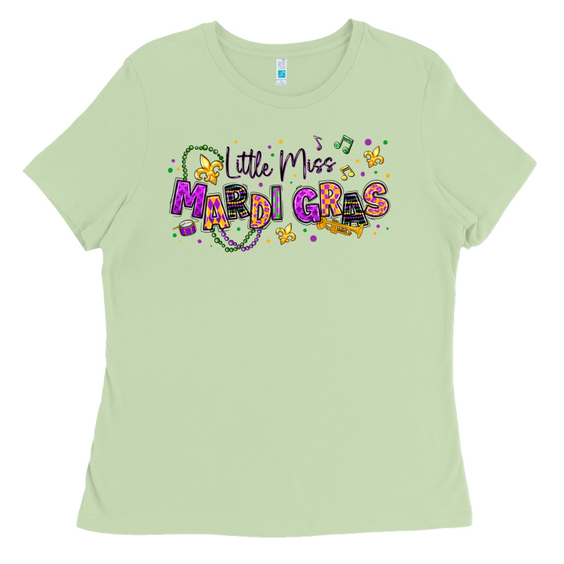 Little Miss Mardi Gras Ladies Tee by texasbilliewilder | Teevron