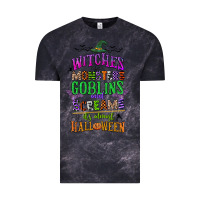 Cloud Black witches monsters goblins and screams its almost halloween Vintage Tee - CowGirlArtShop