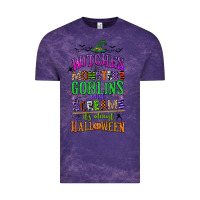 Cloud Purple witches monsters goblins and screams its almost halloween Vintage Tee - CowGirlArtShop
