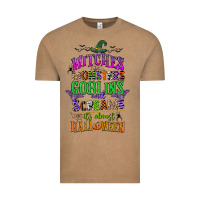 Witches Monsters Goblins And Screams Its Almost Halloween Vintage Tee | Teevron