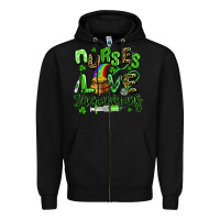Black nurses love shenanigans st patricks day Zipper Hoodie - Artiststas