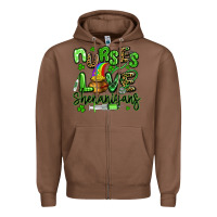 Chestnut nurses love shenanigans st patricks day Zipper Hoodie - Artiststas