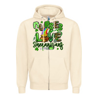 Sandshell nurses love shenanigans st patricks day Zipper Hoodie - Artiststas