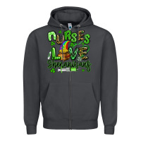Smoke nurses love shenanigans st patricks day Zipper Hoodie - Artiststas
