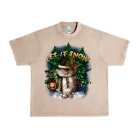 French Oak let it snow Urban Heavy Tee - CowGirlArtShop