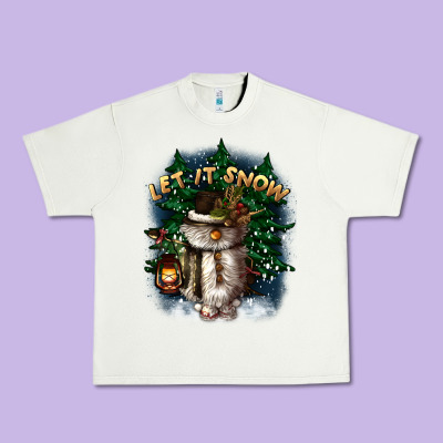 Let It Snow Urban Heavy Tee Designed By Cowgirlartshop