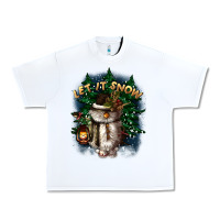 White let it snow Urban Heavy Tee - CowGirlArtShop