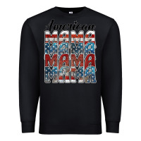 Black american mama Premium Sweatshirt - BarkalooDesign
