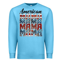 Ocean Blue american mama Premium Sweatshirt - BarkalooDesign