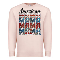 Pale Pink american mama Premium Sweatshirt - BarkalooDesign
