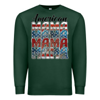 Sports Green american mama Premium Sweatshirt - BarkalooDesign