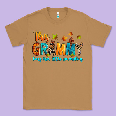 Customized This Grammy Loves Her Little Pumpkins Classic Tee Designed By Texasbilliewilder