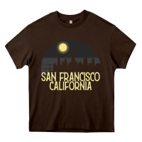 Chocolate Brown San Francisco California Heavy Core Tee - Bettercallsaul
