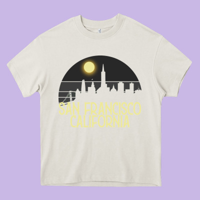 San Francisco California Heavy Core Tee Designed By Bettercallsaul