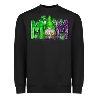 Black st patricks day mom gnome Heavyweight Sweatshirt - CowhideDigitalArt