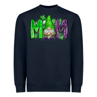Navy st patricks day mom gnome Heavyweight Sweatshirt - CowhideDigitalArt