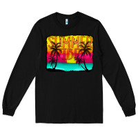 Black summer vibes Long Sleeve Tee - CowCowDesign