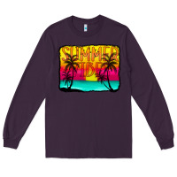 Plum summer vibes Long Sleeve Tee - CowCowDesign