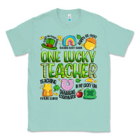 Seafoam one lucky teacher lucky charm Classic Tee - Artiststas