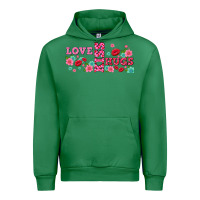 Emerald floral love and kiss Urban Hoodie - AdoDesignShop
