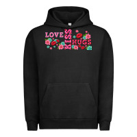 Pigment Black floral love and kiss Urban Hoodie - AdoDesignShop