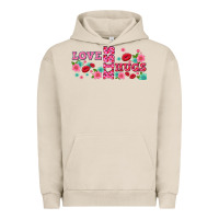 Pigment French Oak floral love and kiss Urban Hoodie - AdoDesignShop