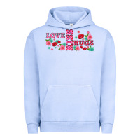Pigment Grape Ice floral love and kiss Urban Hoodie - AdoDesignShop
