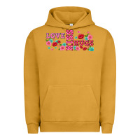 Pigment Peanut Butter floral love and kiss Urban Hoodie - AdoDesignShop