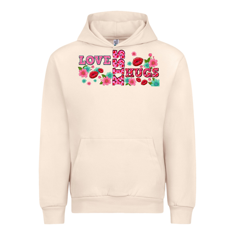 Floral Love And Kiss Urban Hoodie by AdoDesignShop | Teevron