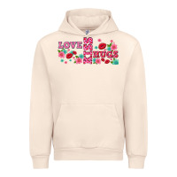 Sandshell floral love and kiss Urban Hoodie - AdoDesignShop