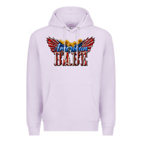 Lilac American Babe With Sunflowers Premium Hoodie - LillyAllenDesigns
