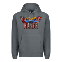 Rock American Babe With Sunflowers Premium Hoodie - LillyAllenDesigns