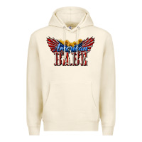 Tofu American Babe With Sunflowers Premium Hoodie - LillyAllenDesigns