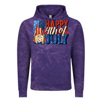 Cloud Purple Happy 4th of july gnome Vintage Hoodie - CowGirlArtShop