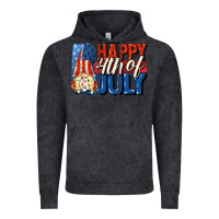 Vintage Black Happy 4th of july gnome Vintage Hoodie - CowGirlArtShop