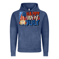 Vintage Denim Happy 4th of july gnome Vintage Hoodie - CowGirlArtShop
