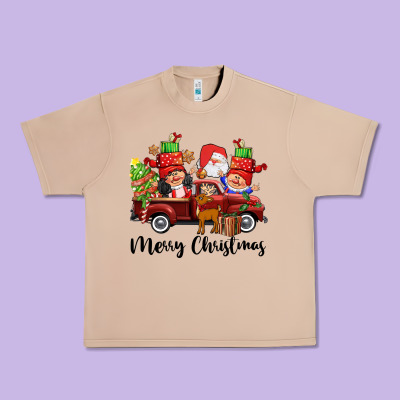 Merry Christmas Truck Gnomies Urban Heavy Tee Designed By Cowgirlartshop