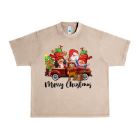 French Oak merry christmas truck gnomies Urban Heavy Tee - CowGirlArtShop