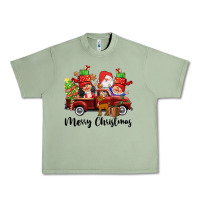 Oil Green merry christmas truck gnomies Urban Heavy Tee - CowGirlArtShop