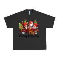 Pigment Black merry christmas truck gnomies Urban Heavy Tee - CowGirlArtShop