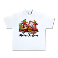 White merry christmas truck gnomies Urban Heavy Tee - CowGirlArtShop